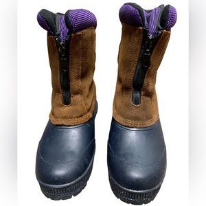 Danly Women’s Outdoor Winter Boots, Size 8, Brown/Black/Purple, Used